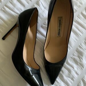 Manolo Blahnik BB Black Patent Women's Heels